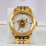 Versace Palazzo Empire White Dial Two Tone Steel Strap Watch for Men - VERD00418 Authentic Buy Shop Now