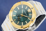 Versace Greca Green Dial Silver Steel Strap Watch for Men - VEVI00420 Authentic Buy Shop Now