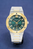 Versace Greca Green Dial Silver Steel Strap Watch for Men - VEVI00420 Authentic Buy Shop Now