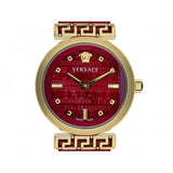 Versace Greca Meander Red Dial Red Leather Strap Watch for Women - VELW00320 Authentic Buy Shop Now
