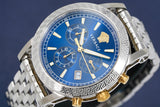 Versace Sport Tech Chronograph Blue Dial Silver Steel Strap Watch for Men - VELT00219 Authentic Buy Shop Now