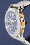 Versace Sport Tech Chronograph Blue Dial Silver Steel Strap Watch for Men - VELT00219 Authentic Buy Shop Now