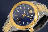 Versace Hellenyium Blue Dial Two Tone Steel Strap Watch for Women - V12060017 Authentic Buy Shop Now