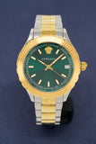 Versace Hellenyium Green Dial Two Tone Steel Strap Watch for Women - V12050015 Authentic Buy Shop Now