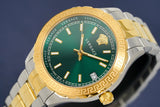 Versace Hellenyium Green Dial Two Tone Steel Strap Watch for Women - V12050015 Authentic Buy Shop Now