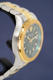 Versace Hellenyium Green Dial Two Tone Steel Strap Watch for Women - V12050015 Authentic Buy Shop Now
