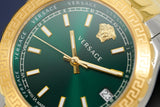 Versace Hellenyium Green Dial Two Tone Steel Strap Watch for Women - V12050015 Authentic Buy Shop Now
