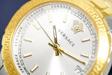Versace Hellenyium Silver Dial Two Tone Steel Strap Watch for Women - V12030015 Authentic Buy Shop Now