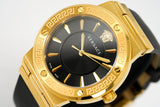 Versace Greca Black Dial Black Leather Strap Watch for Women - VEVH00320 Authentic Buy Shop Now