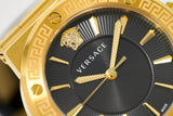 Versace Greca Black Dial Black Leather Strap Watch for Women - VEVH00320 Authentic Buy Shop Now