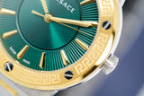 Versace Greca Green Dial Silver Steel Strap Watch for Women - VEVH00720 Authentic Buy Shop Now