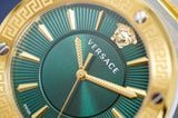 Versace Greca Green Dial Silver Steel Strap Watch for Women - VEVH00720 Authentic Buy Shop Now