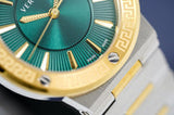 Versace Greca Green Dial Silver Steel Strap Watch for Women - VEVH00720 Authentic Buy Shop Now