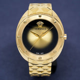 Versace Shadov Quartz Gold Dial Gold Steel Strap Watch for Women - VEBM00618 Authentic Buy Shop Now