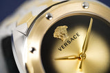 Versace Shadov Quartz Gold Dial Two Tone Steel Strap Watch for Women - VEBM00518 Authentic Buy Shop Now