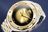 Versace Shadov Quartz Gold Dial Two Tone Steel Strap Watch for Women - VEBM00518 Authentic Buy Shop Now