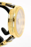 Versace V Metal Icon Gold Dial Brown Strap Watch for Women - VLC130016 Authentic Buy Shop Now