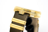 Versace V Metal Icon Gold Dial Brown Strap Watch for Women - VLC130016 Authentic Buy Shop Now