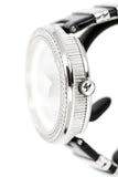 Versace V Metal Icon Silver Dial Black & Silver Strap Watch for Women - VLC010014 Authentic Buy Shop Now