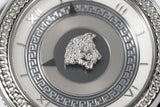 Versace V Metal Icon Silver Dial Black & Silver Strap Watch for Women - VLC010014 Authentic Buy Shop Now