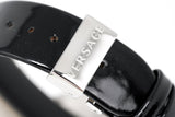 Versace V Metal Icon Silver Dial Black & Silver Strap Watch for Women - VLC010014 Authentic Buy Shop Now