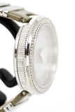 Versace V Metal Icon Silver Dial Silver & Grey Strap Watch for Women - VLC120016 Authentic Buy Shop Now