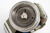 Versace V Metal Icon Silver Dial Silver & Grey Strap Watch for Women - VLC120016 Authentic Buy Shop Now