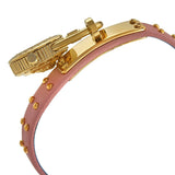 Versace Medusa Lock Icon Quartz Gold Dial Pink & Blue Leather Strap Watch For Women - VEDW00219 Authentic Buy Shop Now