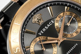 Versace Aion Chronograph Black Dial Grey Steel Strap Watch for Men - VBR050017 Authentic Buy Shop Now