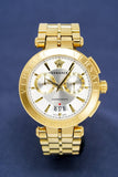 Versace V Racer Chronograph White Dial Gold Steel Strap Watch for Men - VBR060017 Authentic Buy Shop Now