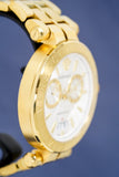 Versace V Racer Chronograph White Dial Gold Steel Strap Watch for Men - VBR060017 Authentic Buy Shop Now