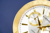 Versace V Racer Chronograph White Dial Gold Steel Strap Watch for Men - VBR060017 Authentic Buy Shop Now