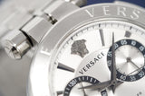 Versace Aion Chronograph White Dial Silver Steel Strap Watch for Men - VBR040017 Authentic Buy Shop Now
