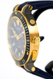 Versace V Extreme Chronograph Blue & Gold Tone Dial Blue Rubber Strap Watch for Men - VCN010017 Authentic Buy Shop Now