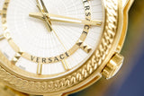 Versace Code Quartz Silver Dial Gold Steel Strap Watch For Men - VEPO00420 Authentic Buy Shop Now