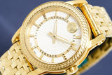 Versace Code Quartz Silver Dial Gold Steel Strap Watch For Men - VEPO00420 Authentic Buy Shop Now