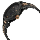 Versace Palazzo Empire Black Dial Two Tone Steel Strap Watch for Men - VERD00618 Authentic Buy Shop Now