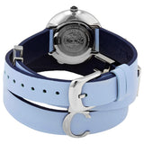 Versace V Flare Silver Dial Blue Leather Strap Watch for Women - VEBN00118 Authentic Buy Shop Now