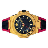 Versace Chain Reaction Quartz Black Dial Red & Black Rubber Strap Watch for Men - VEDY00319 Authentic Buy Shop Now