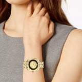 Versace Shadov Quartz Gold Dial Gold Steel Strap Watch for Women - VEBM00618 Authentic Buy Shop Now