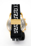 Versace Sports Tech Chronograph Silver Dial Black Rubber Strap Watch for Women - VELT00519 Authentic Buy Shop Now
