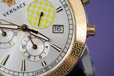 Versace Sports Tech Chronograph Silver Dial Black Rubber Strap Watch for Women - VELT00519 Authentic Buy Shop Now