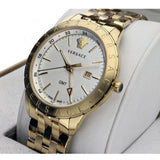 Versace Univers Quartz White Dial Gold Steel Strap Watch for Men - VEBK00518 Authentic Buy Shop Now