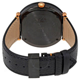 Versace V-Metal Icon Black Dial Black Leather Strap Watch For Men - VQL030015 Authentic Buy Shop Now