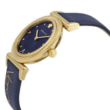 Versace Greca Blue Dial Blue Leather Strap Watch for Women - VERE00218 Authentic Buy Shop Now