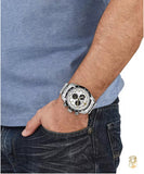 Versace V-Ray Chronograph Quartz Silver Dial Silver Steel Strap Watch For Men - VE2I00321 Authentic Buy Shop Now