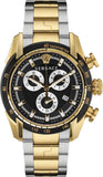 Versace V-Ray Chronograph Black Dial Two Tone Steel Strap Watch For Men - VE2I00421 Authentic Buy Shop Now