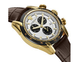 Versace V-Ray Chronograph Quartz White Dial Brown Leather Strap Watch For Men - VE2I00221 Authentic Buy Shop Now