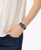 Versace V-Twist Quartz Blue Dial Blue Leather Strap Watch for Women - VELS00119 Authentic Buy Shop Now