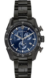 Versace V-Ray Chronograph Quartz Blue Dial Black Steel Strap Watch For Men - VE2I00521 Authentic Buy Shop Now